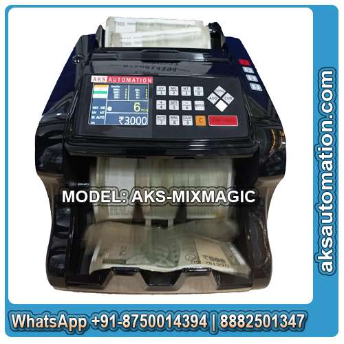 MixMagic Mix Note Counting Machine With Fake Note Detector ( Black )