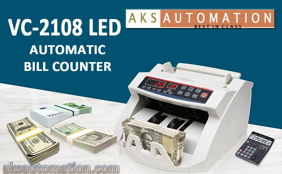 VC-2108 LED NOTE COUNTING MACHINE WITH FAKE NOTE DETECTOR