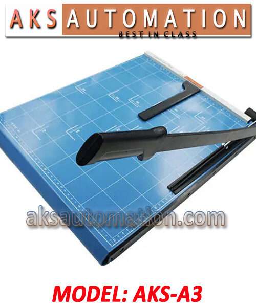 AKS A3 – Best Paper Cutter A3 / A3 Paper Trimmer with Cutting Capacity – 10-12 sheets/70gsm | Get The A3 Paper Cutting Machine Price in India (Blue Color)